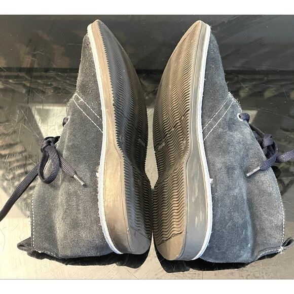 Melania Blue Suede Ankle Boots Toddler Size 29/11.5 Medium Made in Italy - Picture 10 of 12